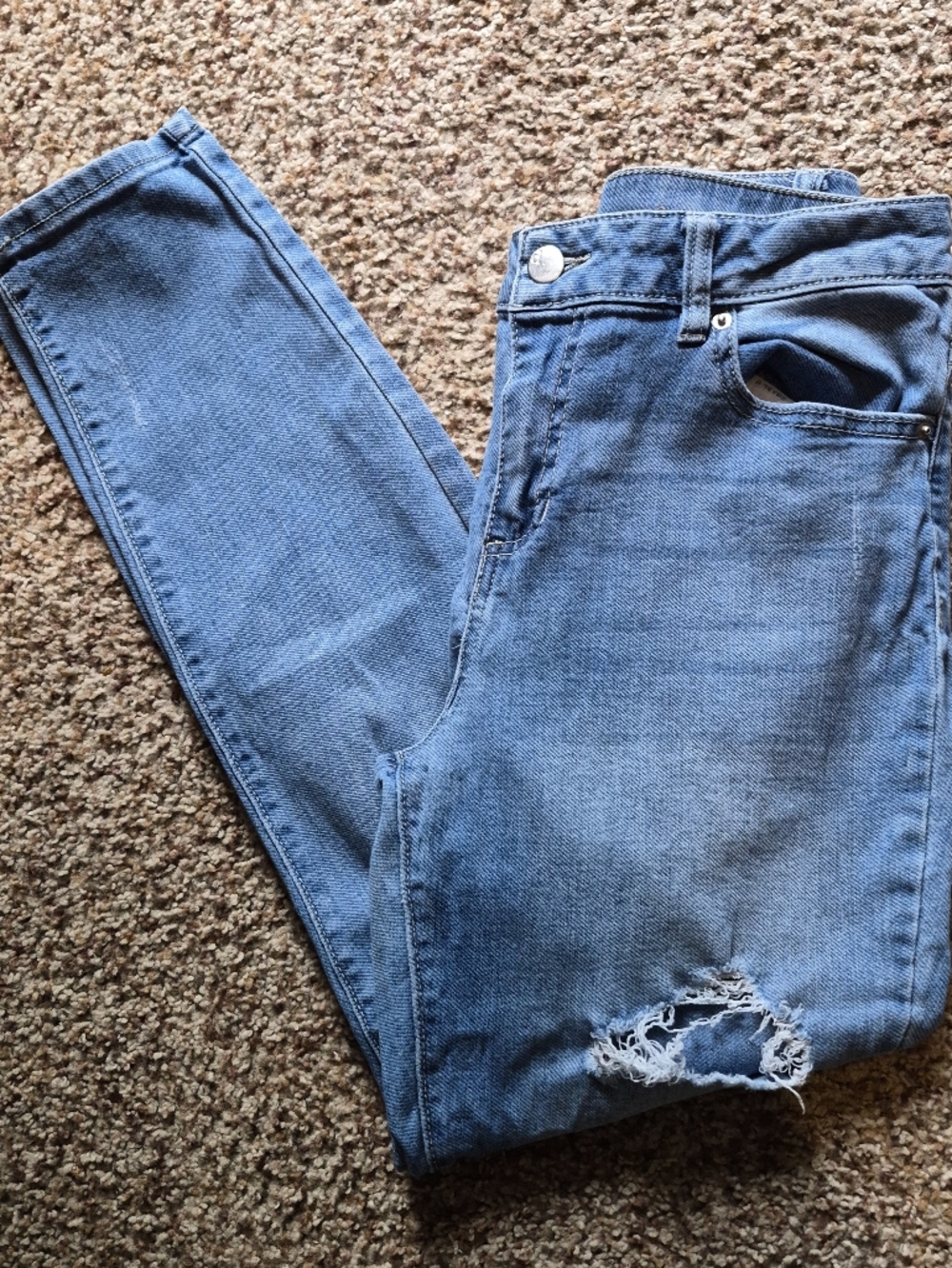 d. jeans Women's Blue Distressed Size 10 Jeans